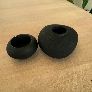 House Plant Pebble Match Strike Ashtray